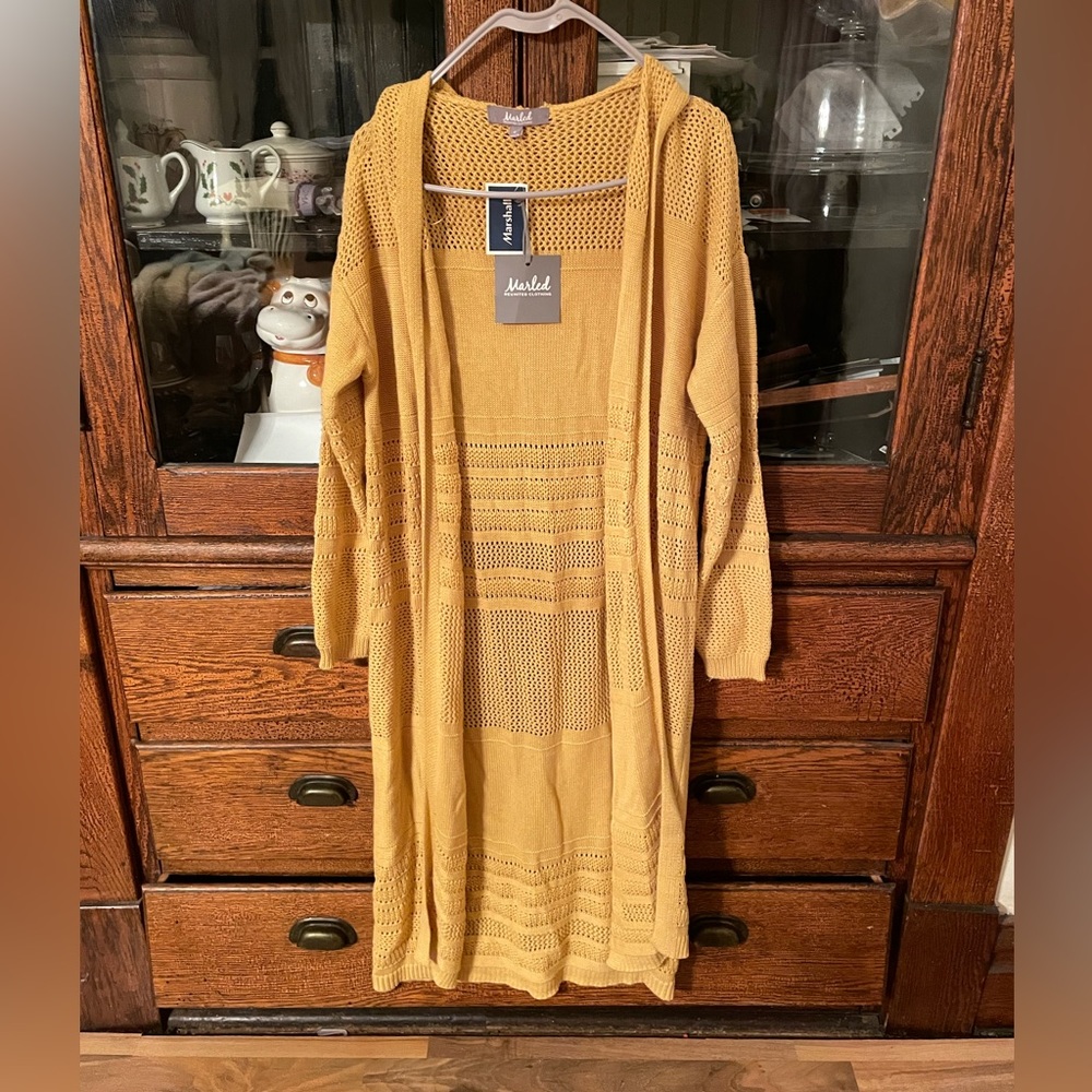 Marled long sweater